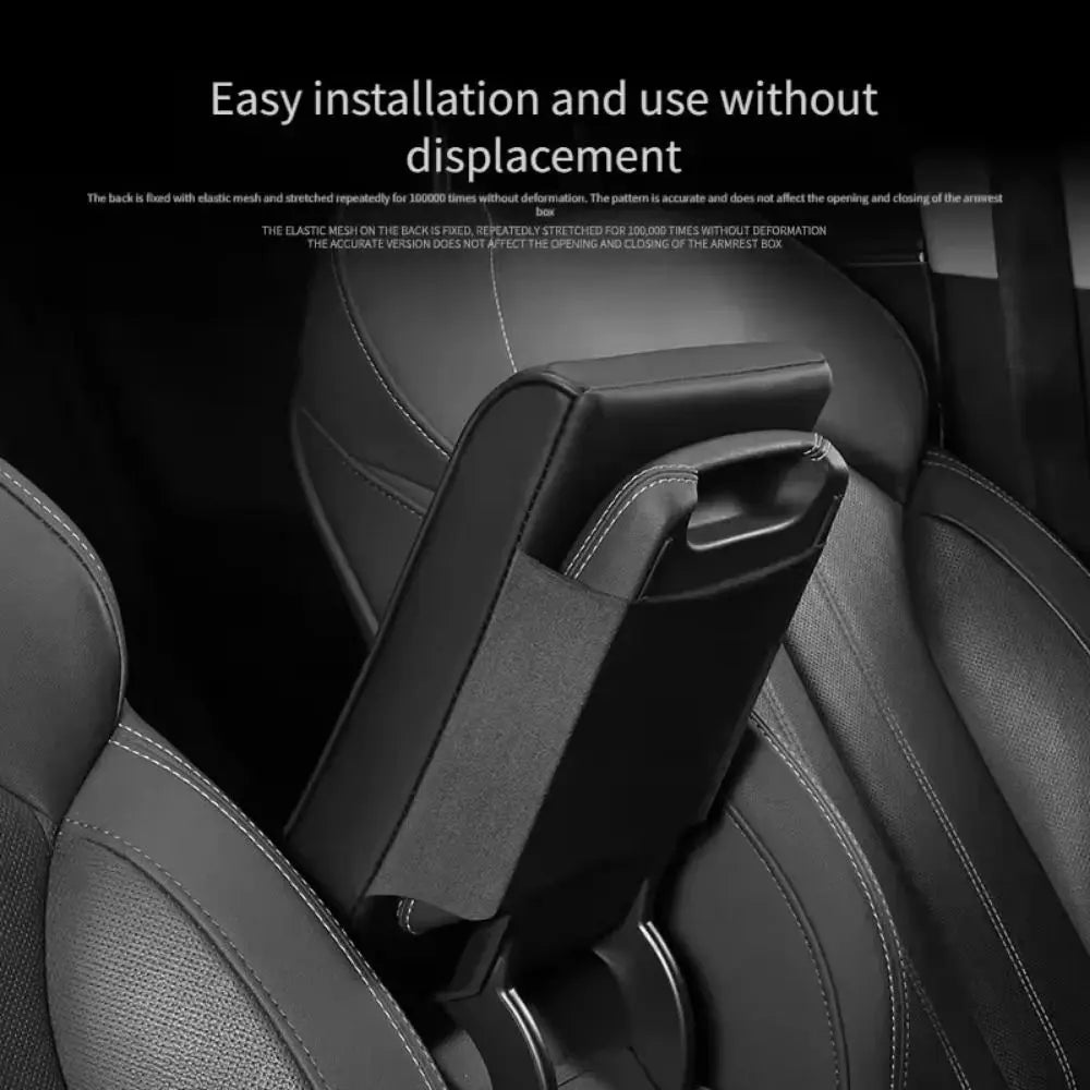 Thick Car Armrest Mat Comfortable Soft Center Console Cover Anti-slip Zpaxo