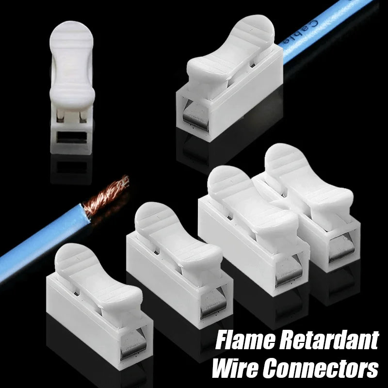 10 20 Quick Terminal Connector 1P 2P Cable Wire Connectors Spring