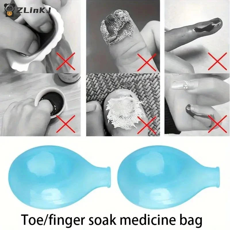 Soft Silicone Toe Sleeves Protectors Nail Tool Wound Care Cutaneous Zpaxo