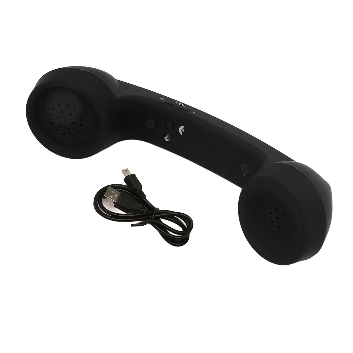 Bluetooth Telephone Handset Mobile Phone Retro Rechargeable Radiation Zpaxo black