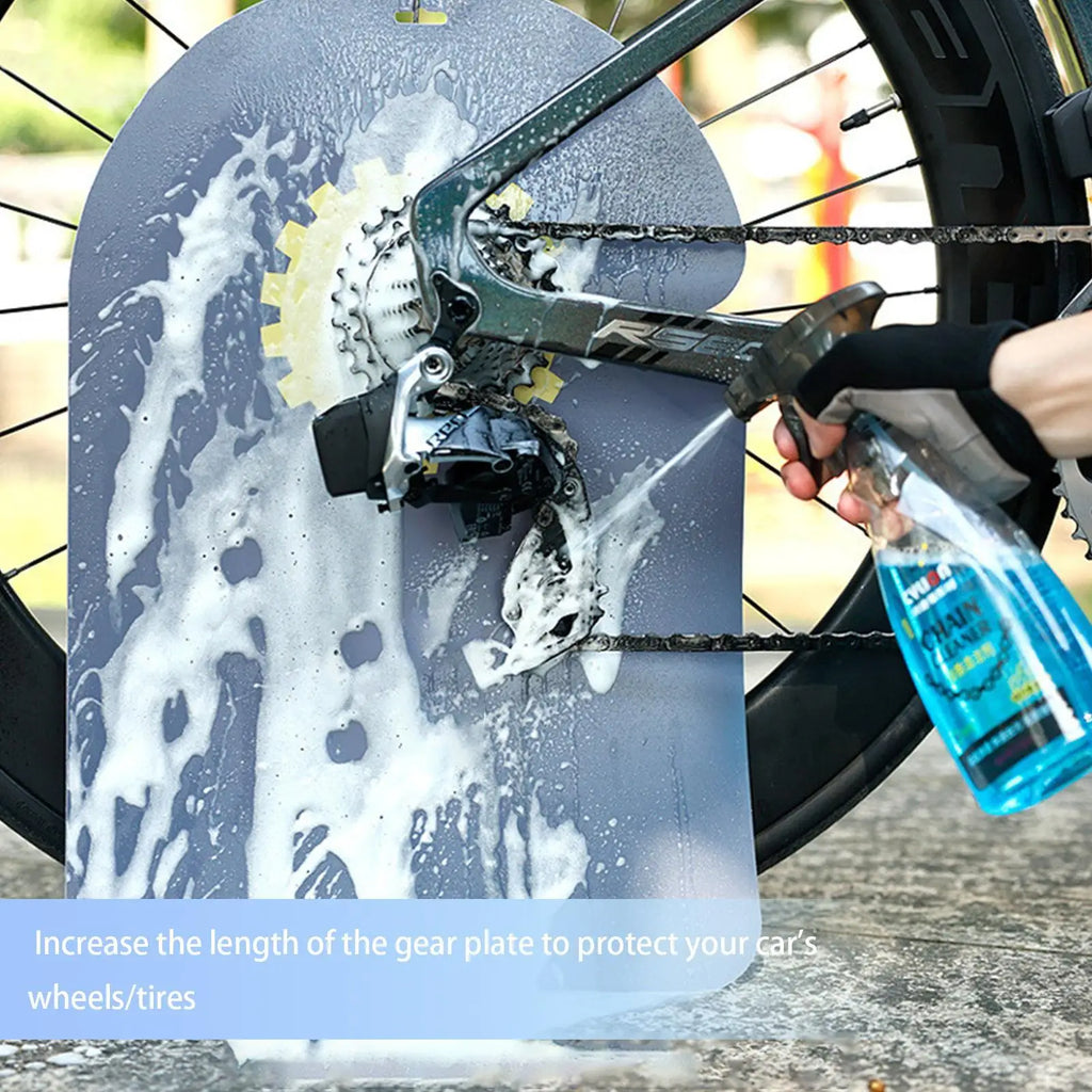 Cycling Disc Brake Wash Baffle Bike Wheel Disc Protector Bicycle Anti-oil Cover Cleaning Road Bike Disc Wash Anti-fouling Plate Zpaxo