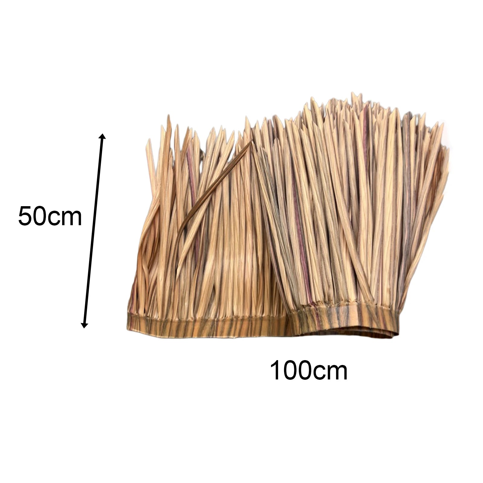 Grass Artificial Thatch Roofing for Outdoor Garden Patio Umbrella Cover 1mx50cm Straw Roof Thatch Simulation Panel Palm Thatch Zpaxo E