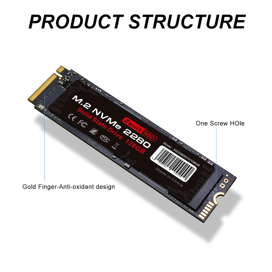 Z-suite Ssd Nvme M.2 512gb Large-capacity Notebook Hard Drive Hard Disk Laptop Built-in Hard Disk Fast Read Write M2 Ssd Drive Zpaxo