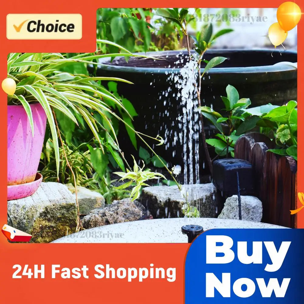 5W 5V Fountain Panel Pump Garden Decoration Stake Solar Power Water