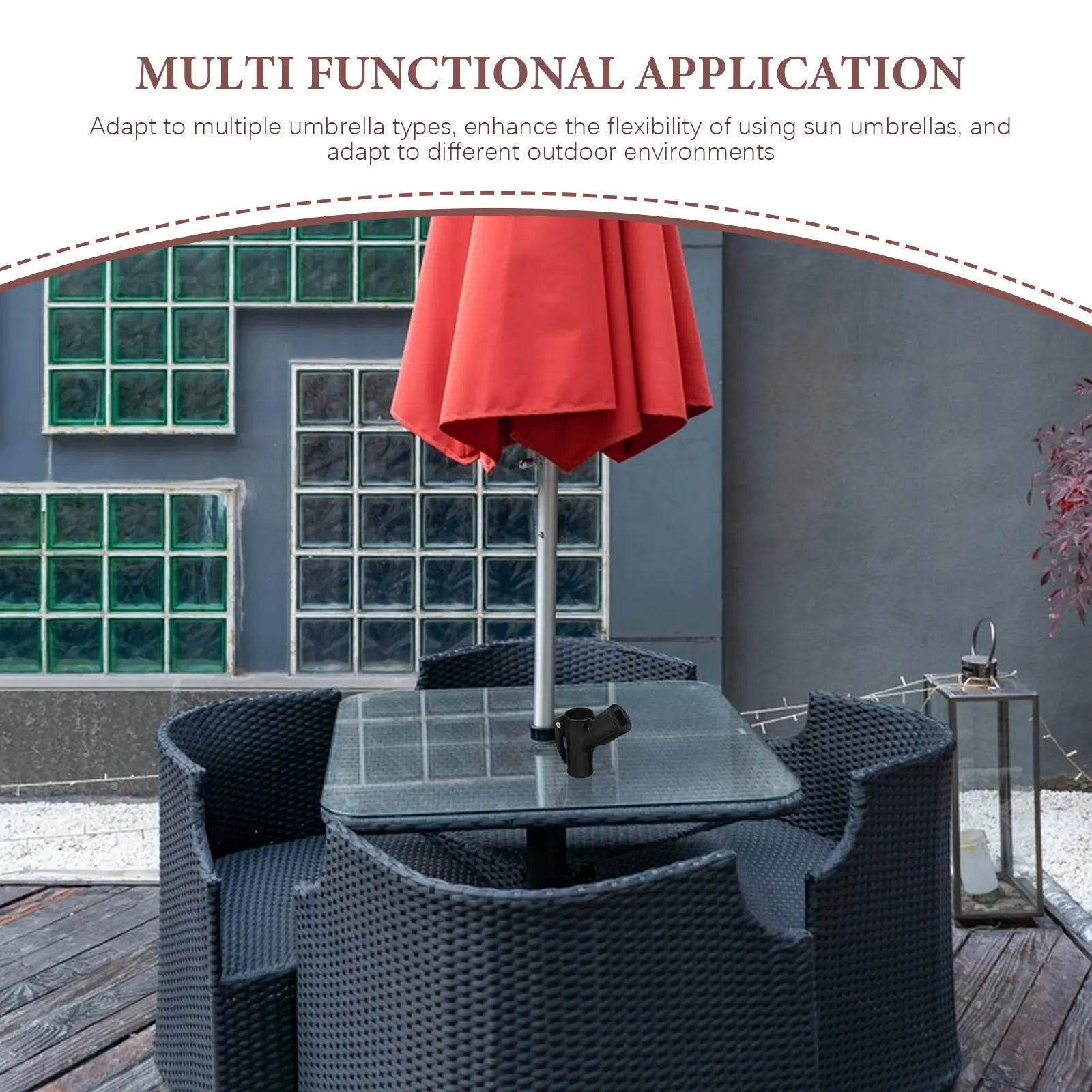 Patio Umbrella Slide Sleeve Stabilizer Replacement Universal Garden Umbrella Repair Part Outdoor Slide Mechanism Hardware Zpaxo