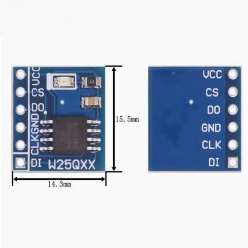 W25Q32 W25Q64 W25Q128 FLASH Storage Module SPI Interface Adapter Zpaxo