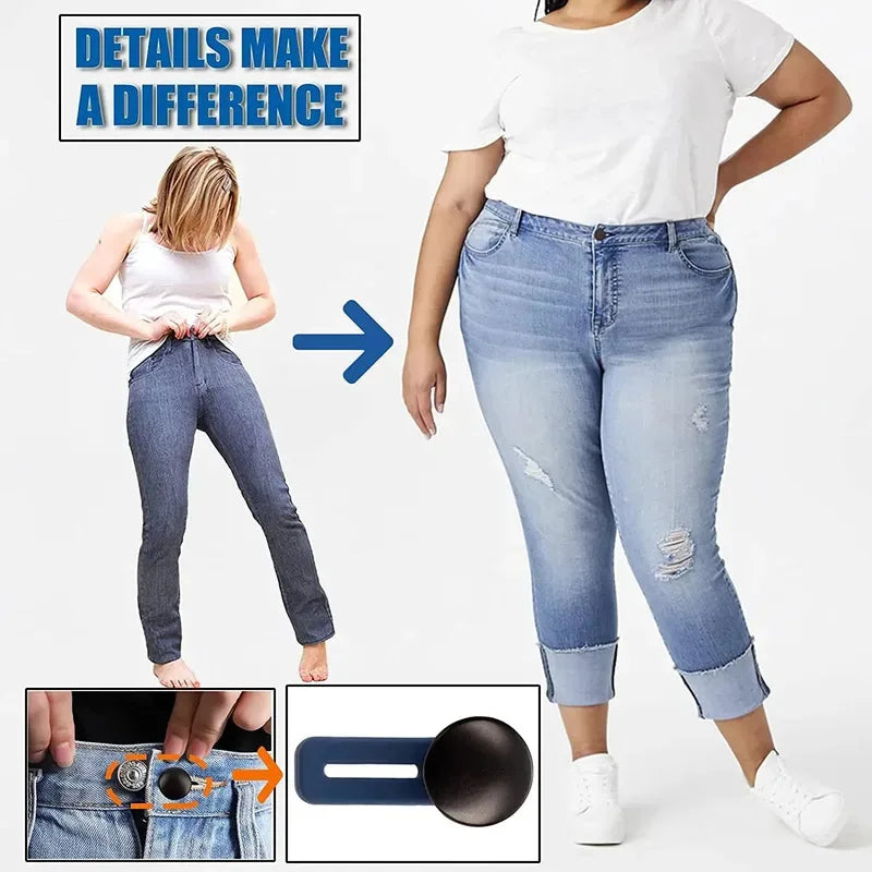 Jeans & Pants Waistband Button Extenders – 3/6/9 Pack