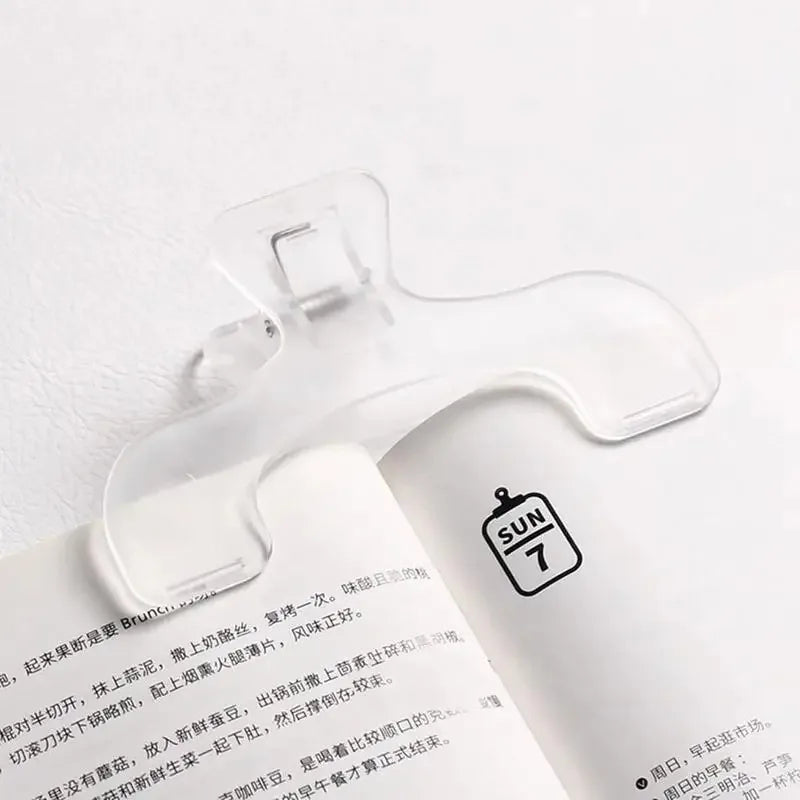 Transparent Plastic Book Clip Simple Reading Aid Fixed Holder