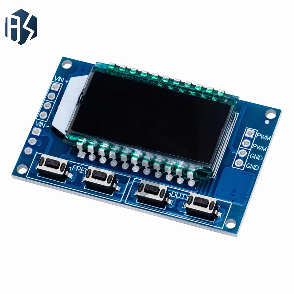 1-10Pcs 3.3V-30V PWM Generator Module 1Hz-150kHz LCD Display Adjustable Duty Cycle for Arduino Zpaxo