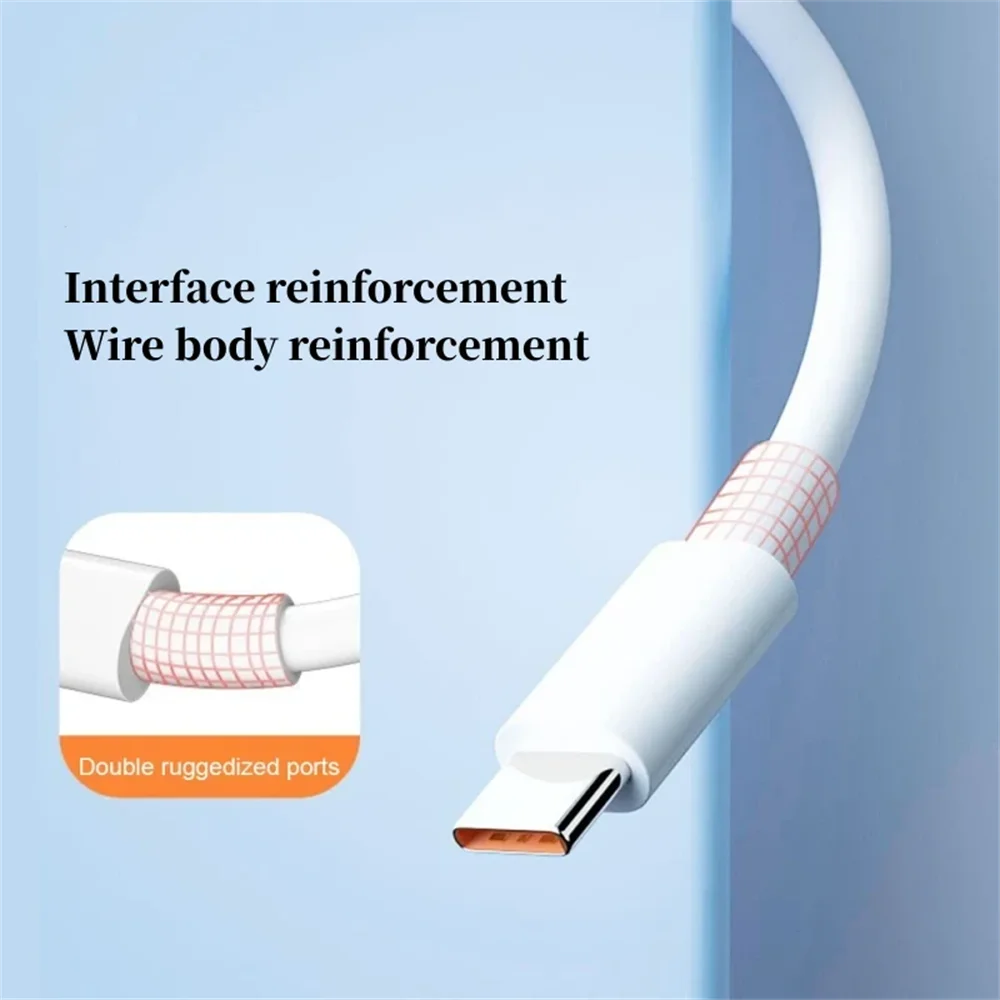 6A Type C Cable 120W Fast Charging Phone Charger USB C Data Cord For Huawei Mate 40 50 Honor Xiaomi Samsung Quick Charge Cable Zpaxo