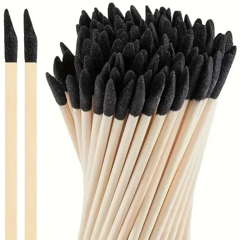 10-100PCS Fine Detailing Sanding Sticks Matchstick Twigs Durable Sanding Tools for Plastic Models,Wood Polishing & Hobby DIY Zpaxo Single Head 100pcs