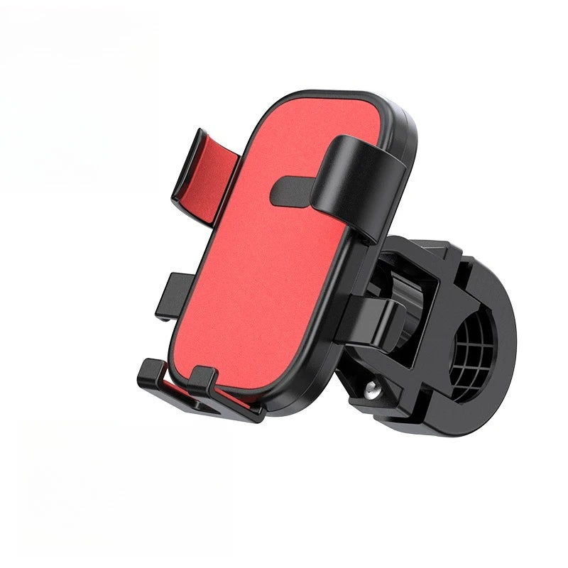 Electric Bike Mobile Phone Anti Drop Bracket Mountain Bike Delivery Rider Motorcycle Rearview Mirror Mobile Navigation Bracket Zpaxo Red HandlebarModel