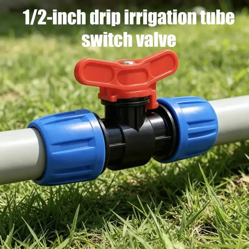 1 2-inch Drip Irrigation Tubing Switch Valve Stop Accessories Reusable Zpaxo Default Title