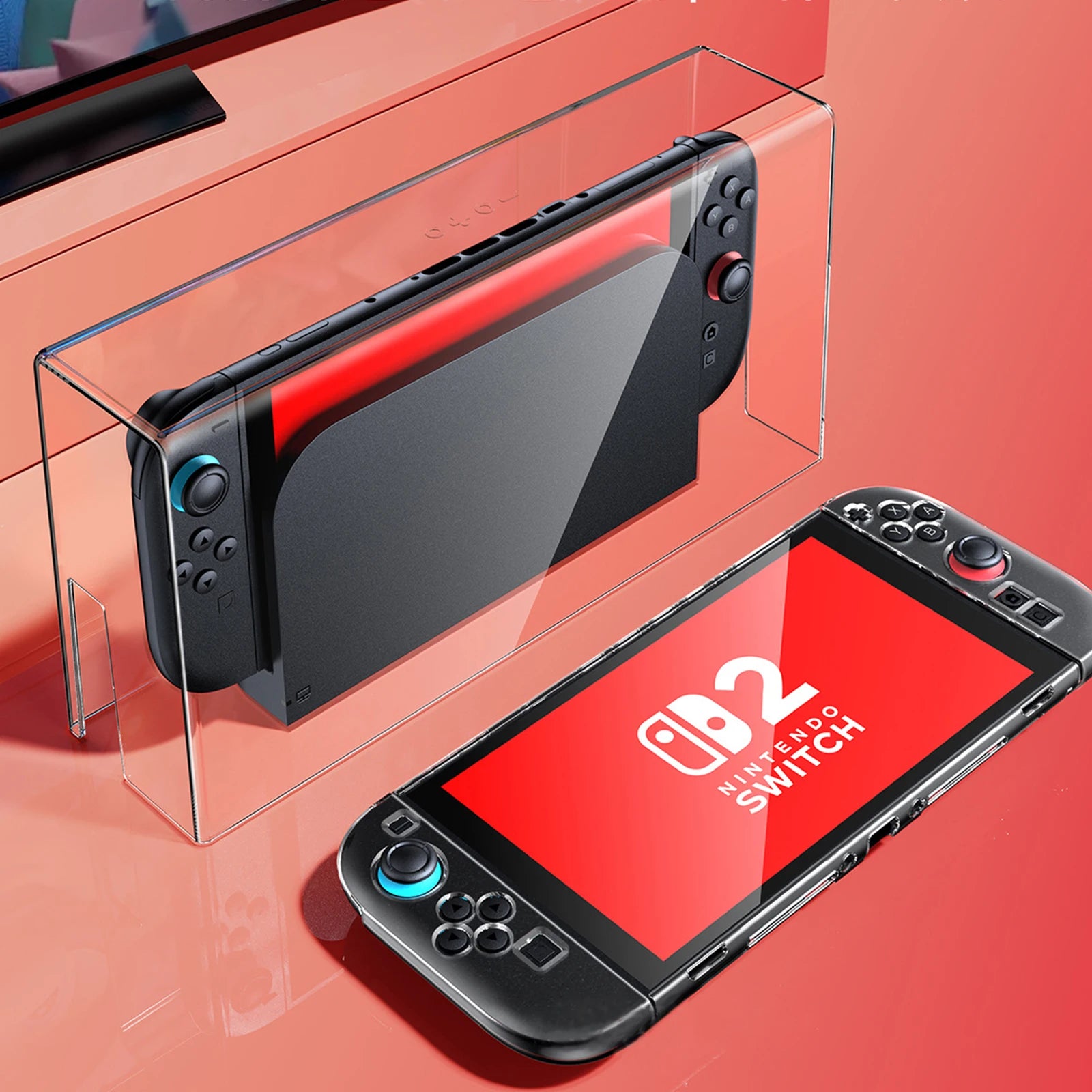New HD Dustproof Protective Shell for Nintendo Switch 2 Moisture-proof Transparent Display Storage Case for Gaming Consoles Zpaxo