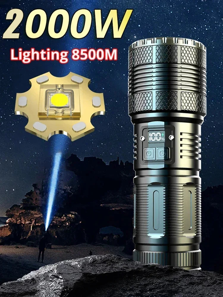ESMARTER Zoomable LED Tactical Flashlight USB-C Rechargeable