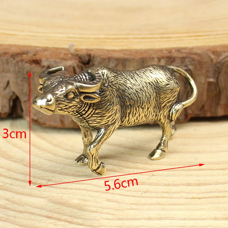 Animal Figurines Miniatures Children Toy Gifts Brass Cute Small Bear Statue Office Desk Ornaments Decorations Crafts Collections Zpaxo A02