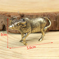 Animal Figurines Miniatures Children Toy Gifts Brass Cute Small Bear Statue Office Desk Ornaments Decorations Crafts Collections Zpaxo A02