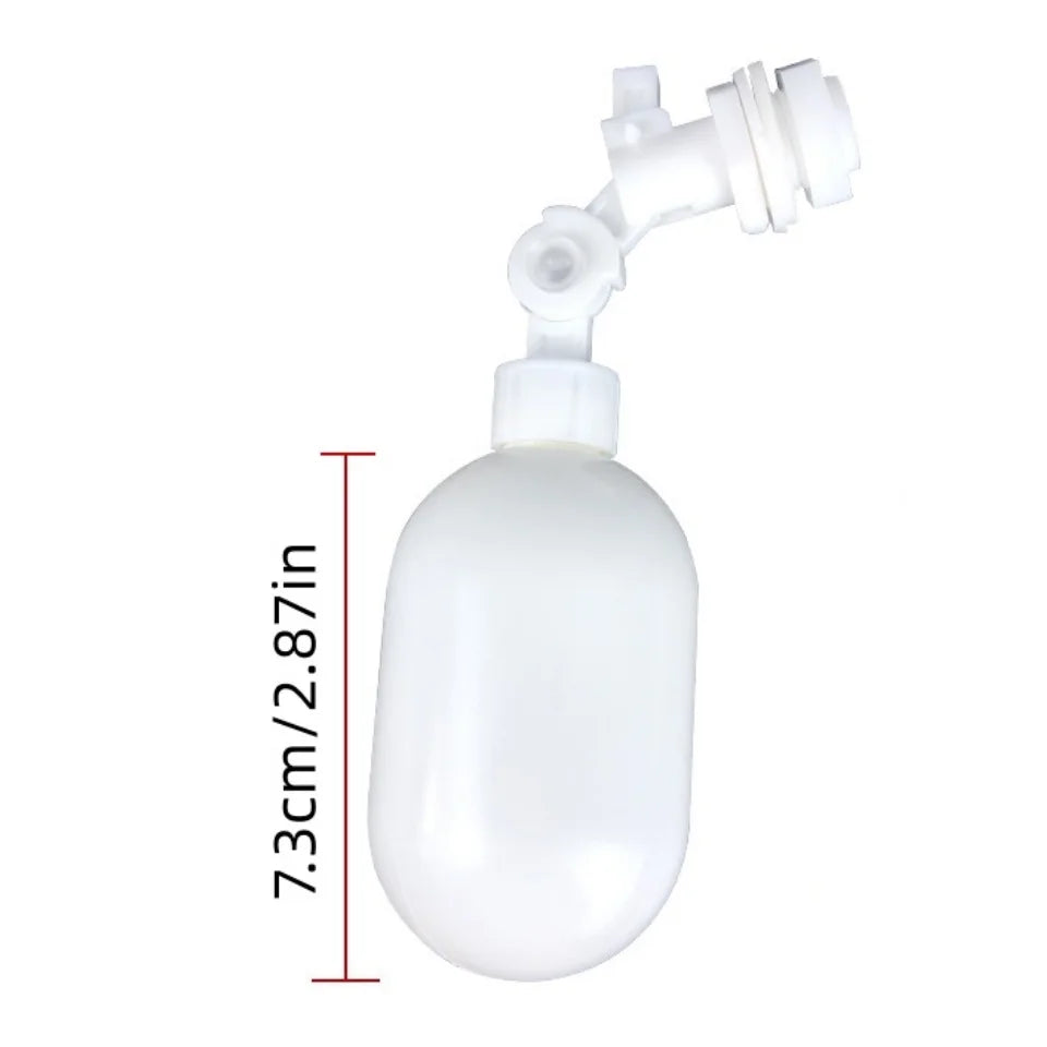 White Plastic Adjustable Auto Fill Float Ball Valve Water Control