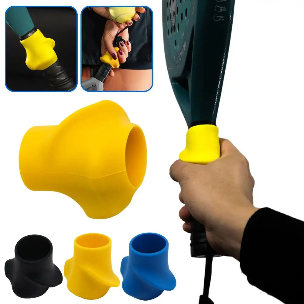 Silicone Tennis Racket Grip Corrector Anti-Slip Portable Grip Correction Device 3 Colors Comfortable Tennis Training Aid Zpaxo