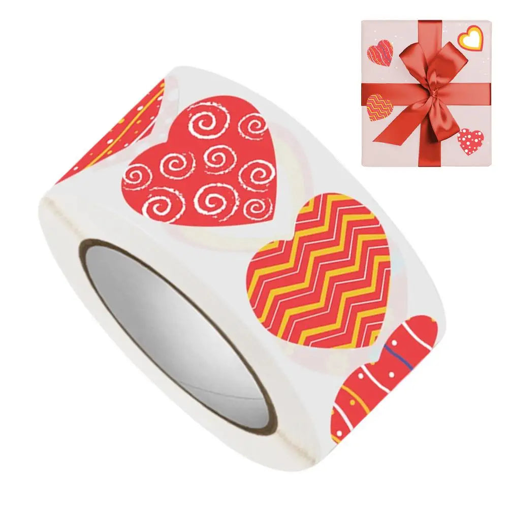 Valentine Heart Stickers 500 Pieces Heart Shape Labels Decals Decorative Sticker For Wedding Birthday Party Classroom Zpaxo China Mainland B