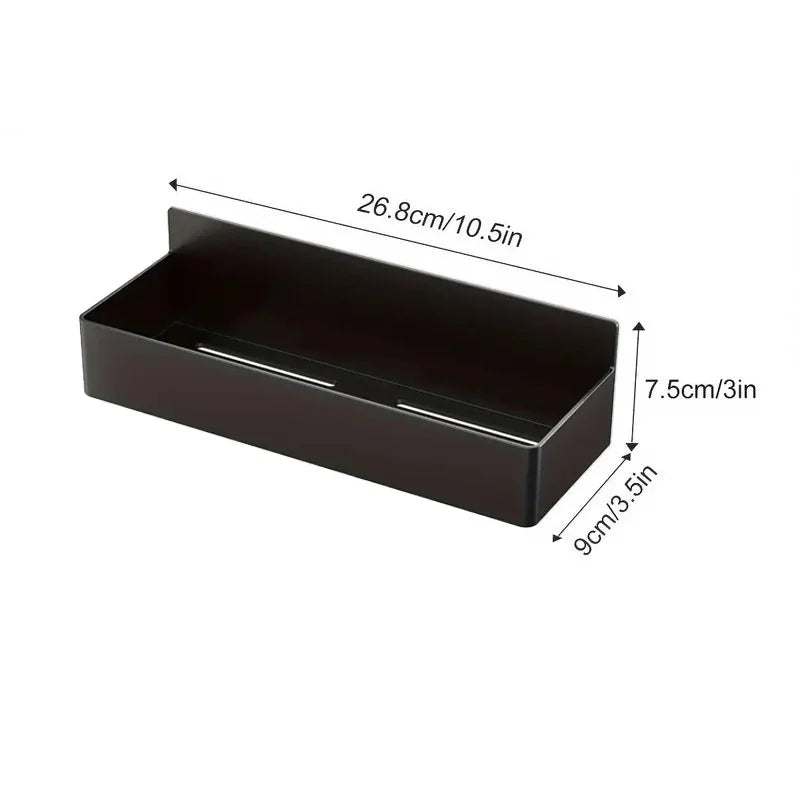 Magnetic Storage Rack Punch Free Refrigerator Storage Basket Kitchen Seasoning Jar Holder Bathroom Toiletries Shelf Strong Magne Zpaxo