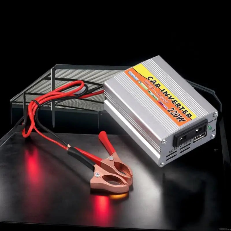 220W Car Power Inverter DC 12V to AC 220V with USB Ports
