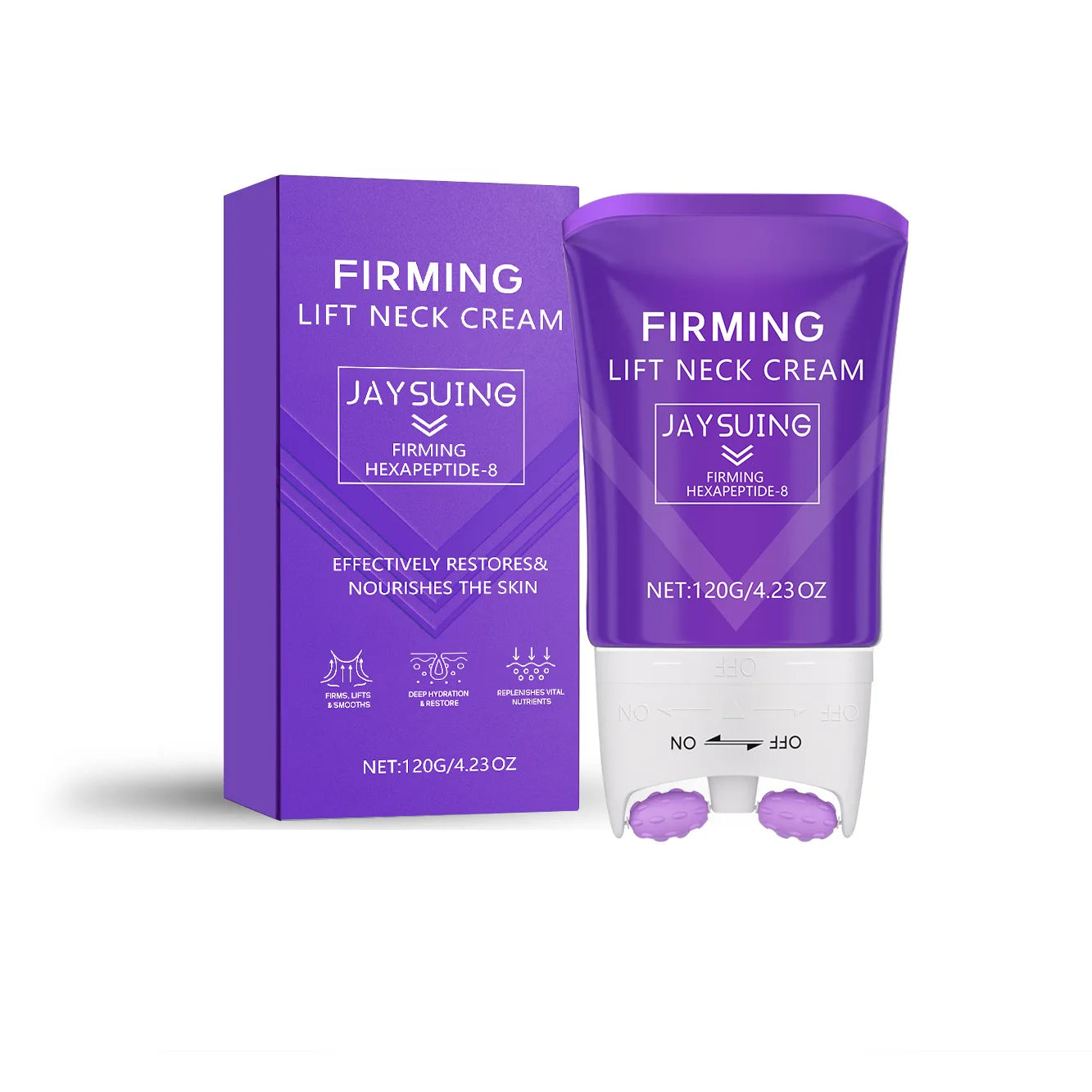 Jaysuing Neck Roller Cream – Anti-Wrinkle Firming & Lifting 120g Neck Firming Cream Zpaxo