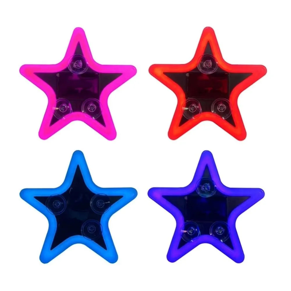 Solar Charging LED Car Window Lights Multiple Modes Sparkling Star Zpaxo