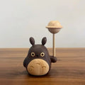 Solid Wood Totoro Windmill Music Box – Clockwork Gift Décor