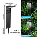 Solar Lights Outdoor Garden Solar Powered Pathway Lights LED Waterproof Auto On/Off Landscape Lighting for Yard Lawn Patio Zpaxo Solar Pathway Lamp A 2pc