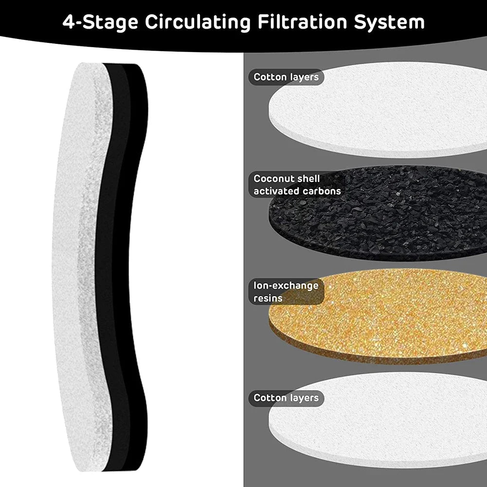 50- Activated Carbon Filter Cat Water Fountain Element Purify Dog