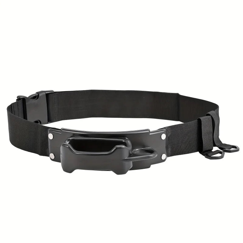 Adjustable Fishing Rod Holder Belt Portable Multifunctional Dual-mode Zpaxo black