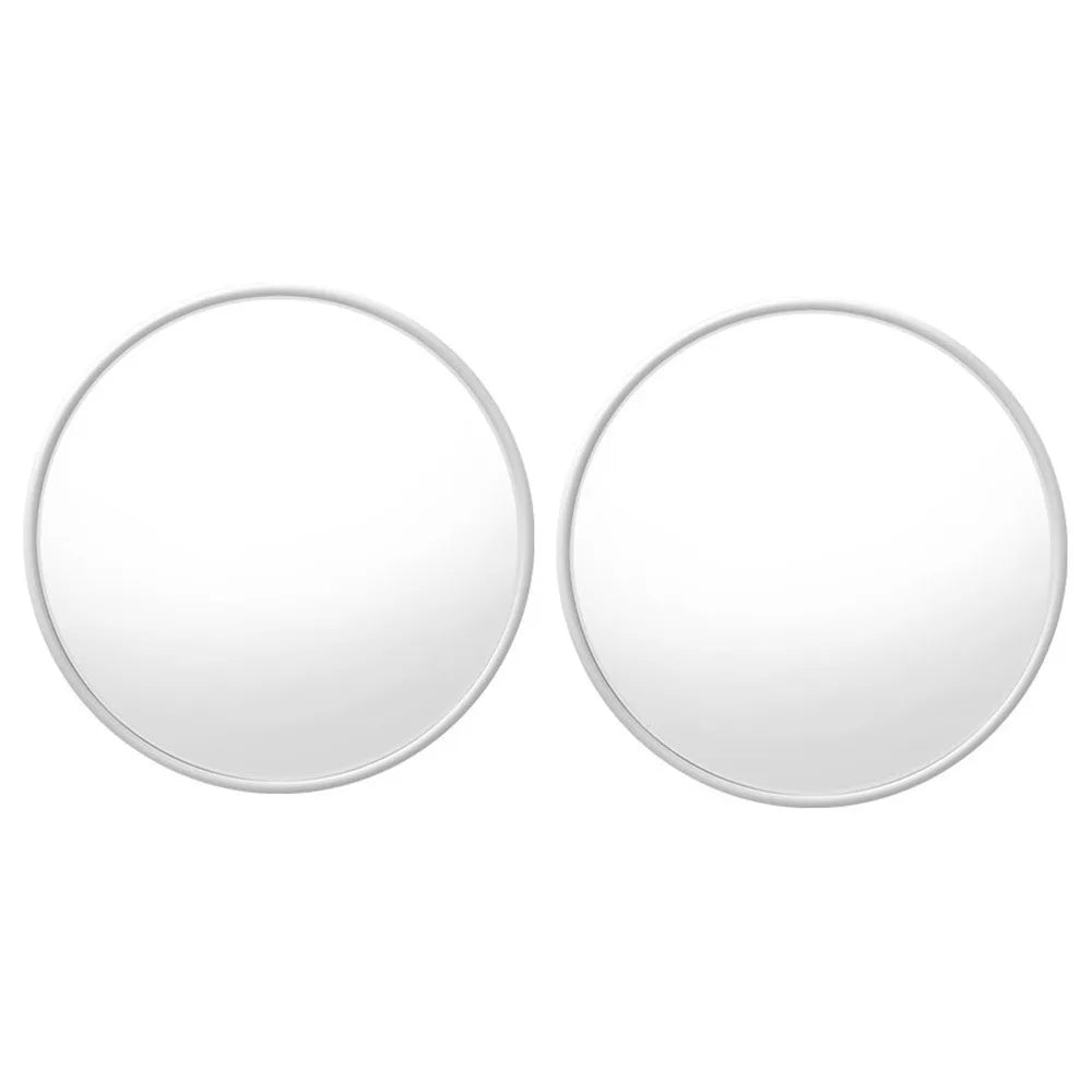 HD Glass Truck Side View Mirror 360 Degree Adjustable 9 12 Reversing Zpaxo 9.5cm-2Pcs White