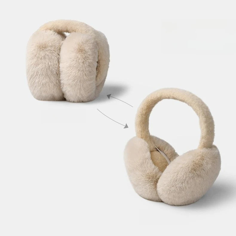 Soft Plush Ski Ear Warmer Warm Earmuffs for Adult Fashion Solid Color Earflap Protection Ear-Muffs Ear Cover Skate Ski Protector Zpaxo