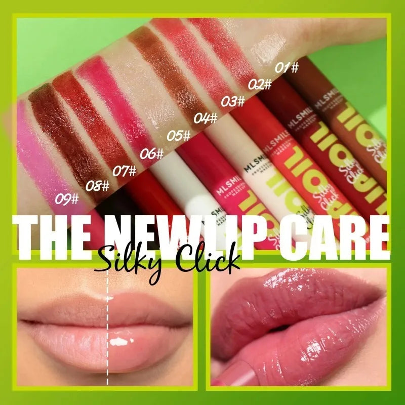 Multicolor Mirror Silky Lip Gloss Hydrating Solid Press Lipstick