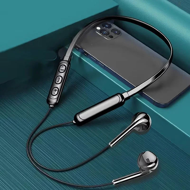 Neck Hanging Bluetooth Headset HD Microphone For iPhone Xiaomi Huawei Phone Noise Reduction Sound Sports Fitness Audio Accessory Zpaxo