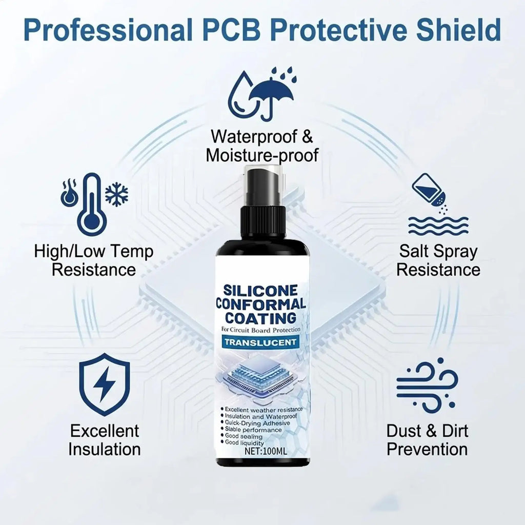 Silicone Conformal Coating Spray Waterproof PCB Clear Sealant