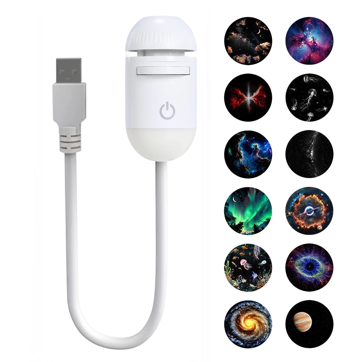 Mini Galaxy Star Projector Night Light Nebula Ceiling LED Lamp Zpaxo 12 Projector Films