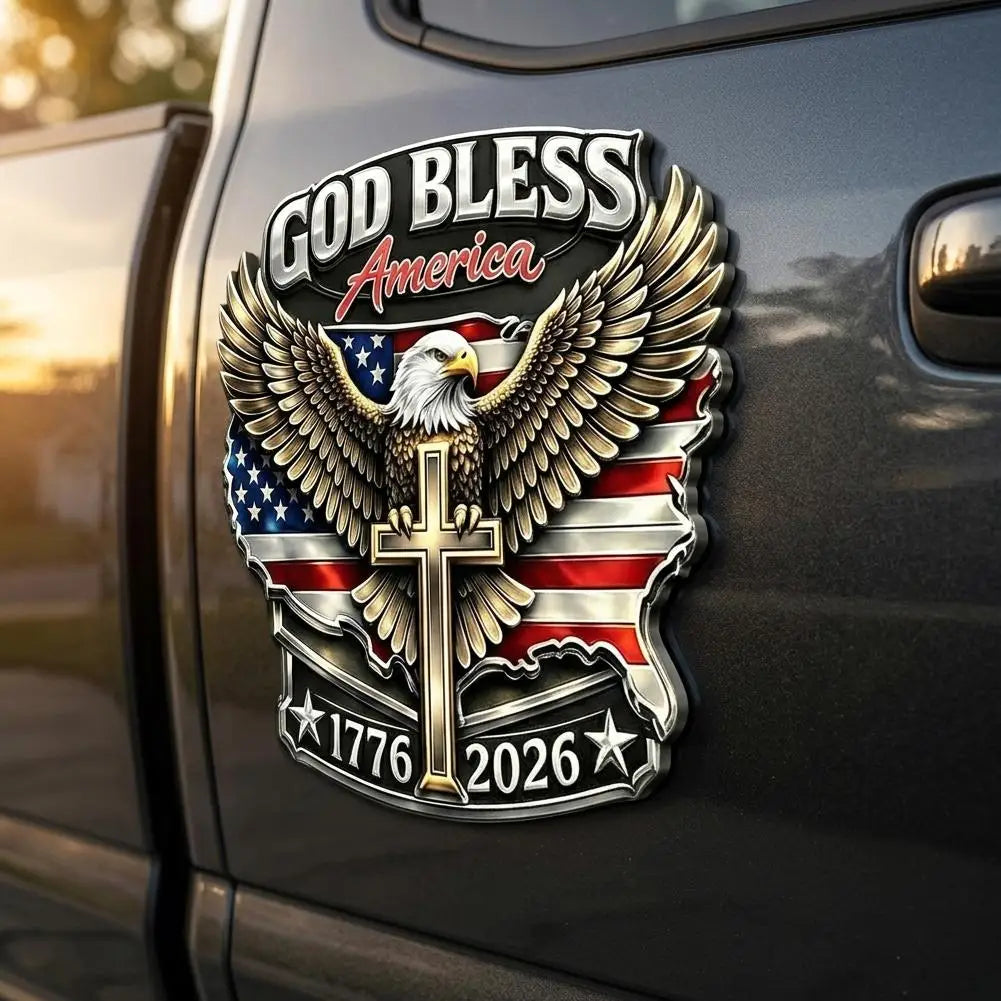 USA 250th Anniversary Eagle Patriotic Vinyl Car Decal 1776-2026 Vinyl Car Decal Zpaxo