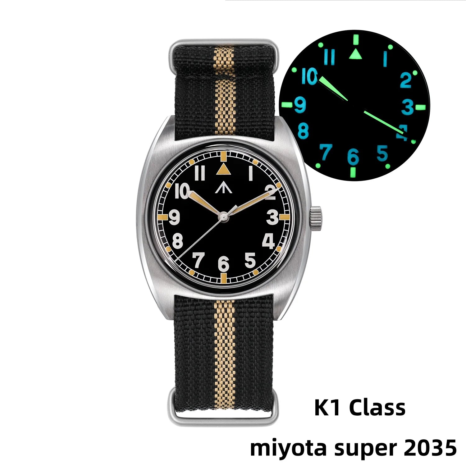 Militado ML17 Watch Miyota Super 2035/ GL12 Quartz Movement Watch C3 And BGW9 Luminova 100m Waterproof Stainless Steel Watches Zpaxo K1 2035