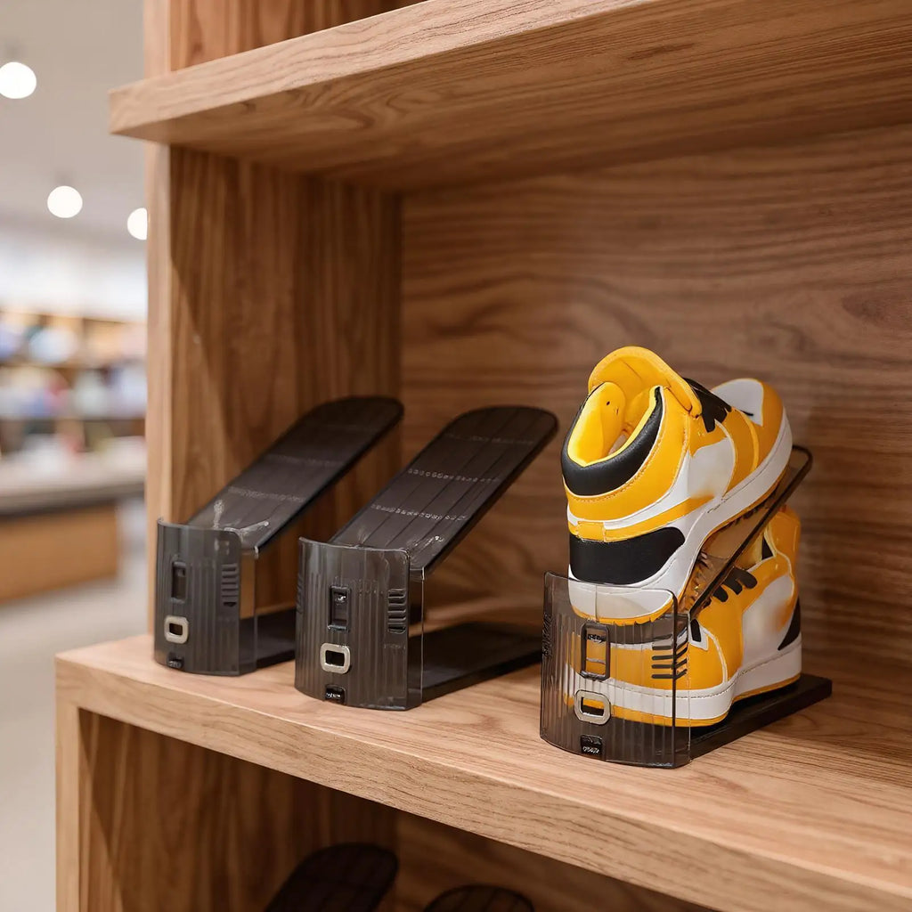 Shoe Stacker Organizer Risers Closet Shelf Non-slip Stackable