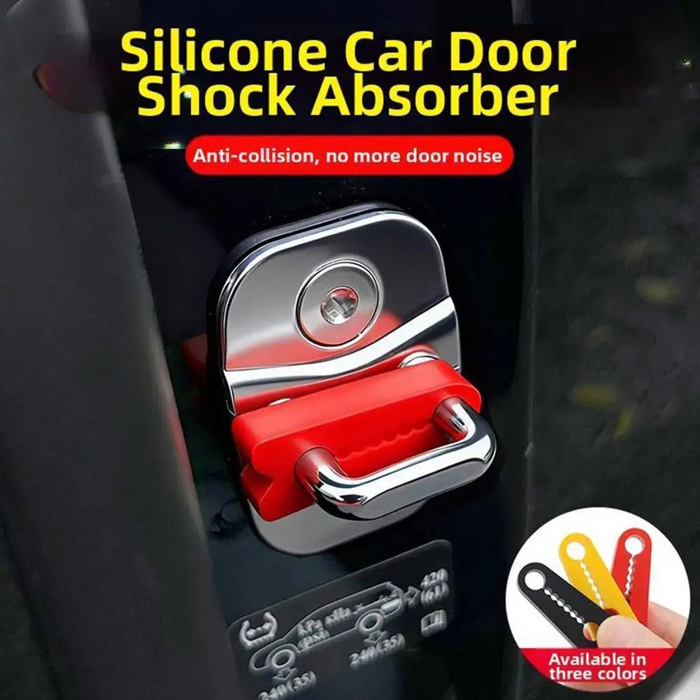 4-Pack Silicone Car Door Lock Shock Absorber Pads – Universal Car Door Buffer Pad Zpaxo