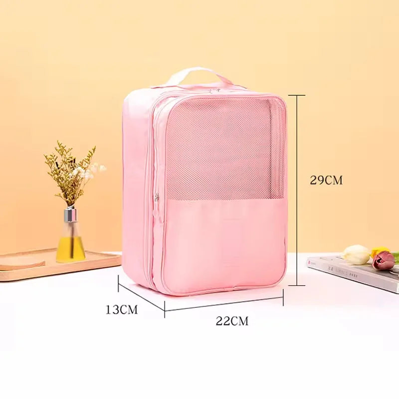 Portable Travel Shoe & Clothes Organizer Bag | Foldable Oxford Travel Organizer Bag Zpaxo
