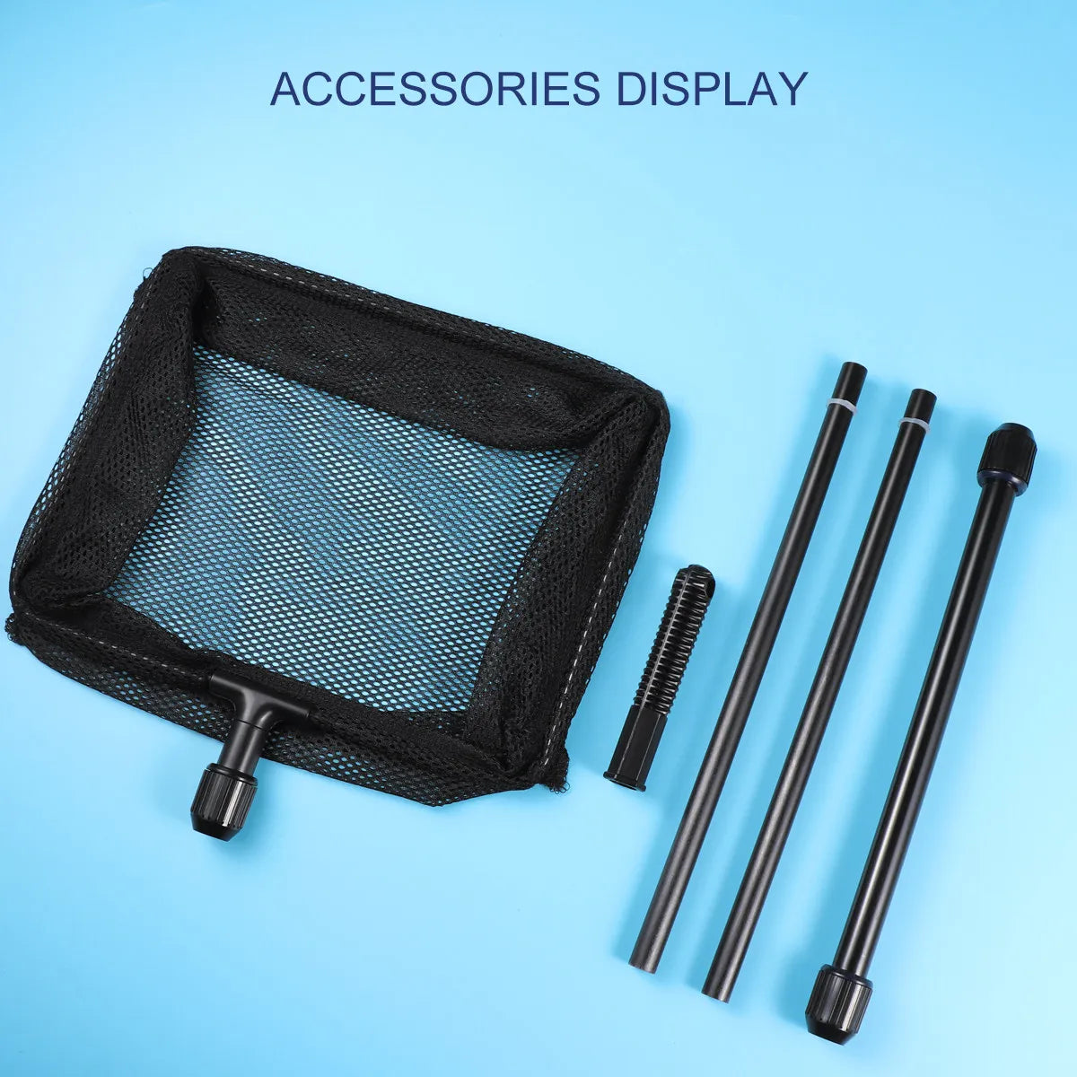 Telescopic Fishing Net Landing Supple Non-absorbent Nylon Mesh