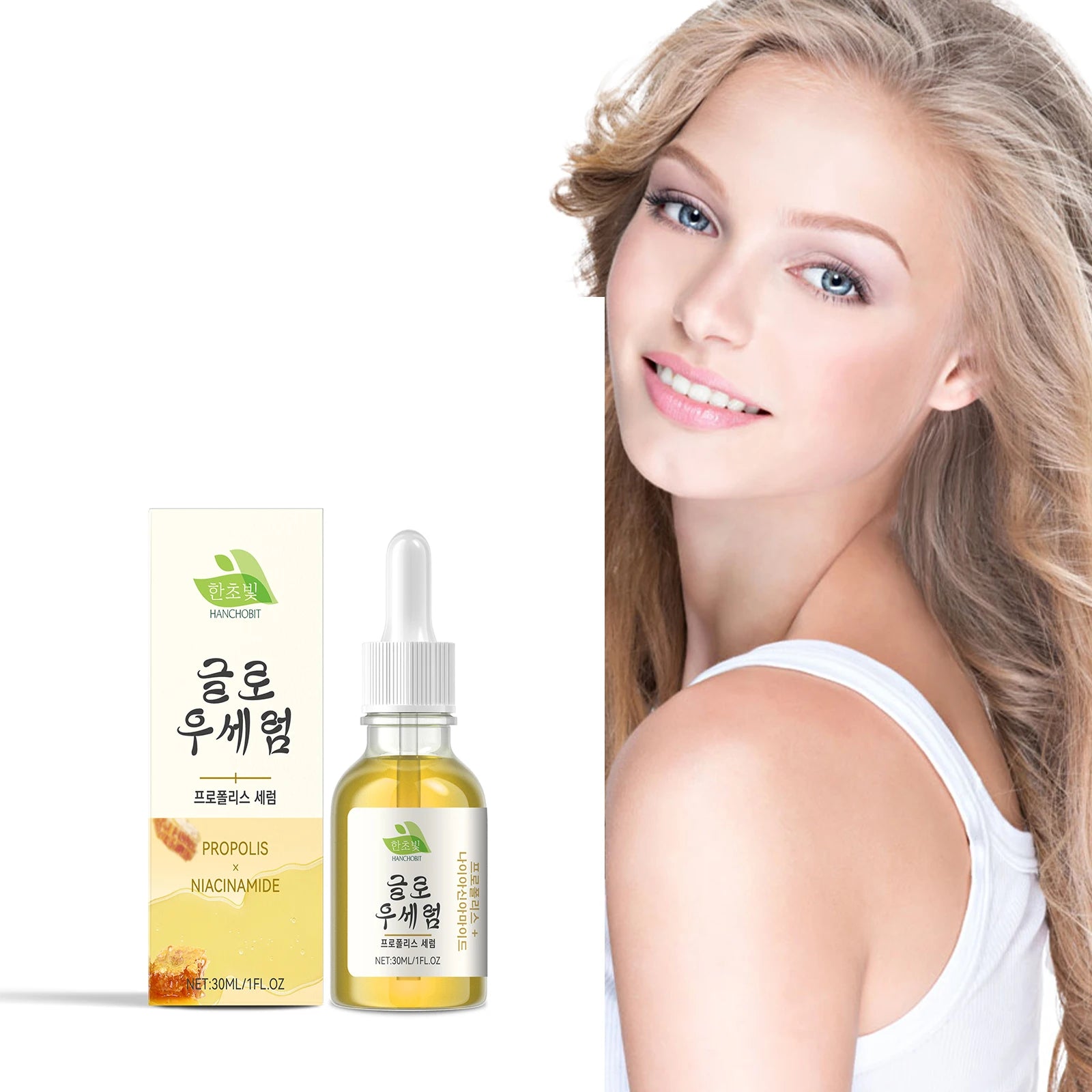 Propolis & Niacinamide Serum - Hydrating, Brightening & Gentle Skin-Care Serum for Moisturizing, Nourishing and Refreshing Skin Zpaxo