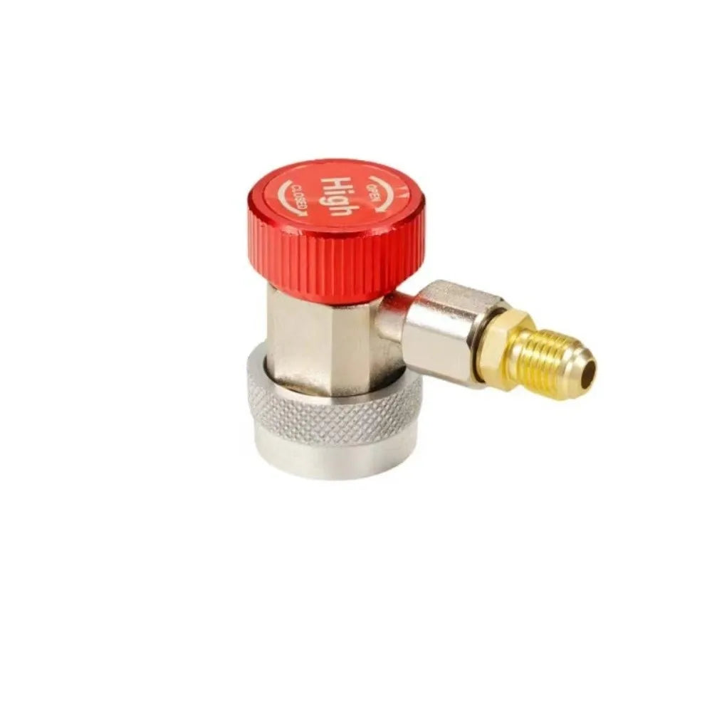 Fluoride Quick Coupler Quick Coupling H/L Connector Adjustable Design Air Conditioner Coupler Quick Connect Brass Construction Zpaxo Style B