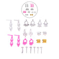 Doll Toy Accessory Electroplated Crown Necklace Ear Studs Bracelets Zpaxo A2