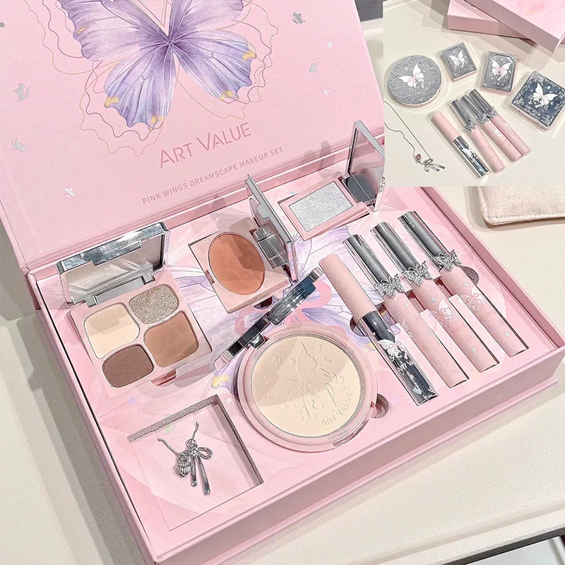 8-Piece Makeup Including Eye Shadow Powder Blusher Highlighter
