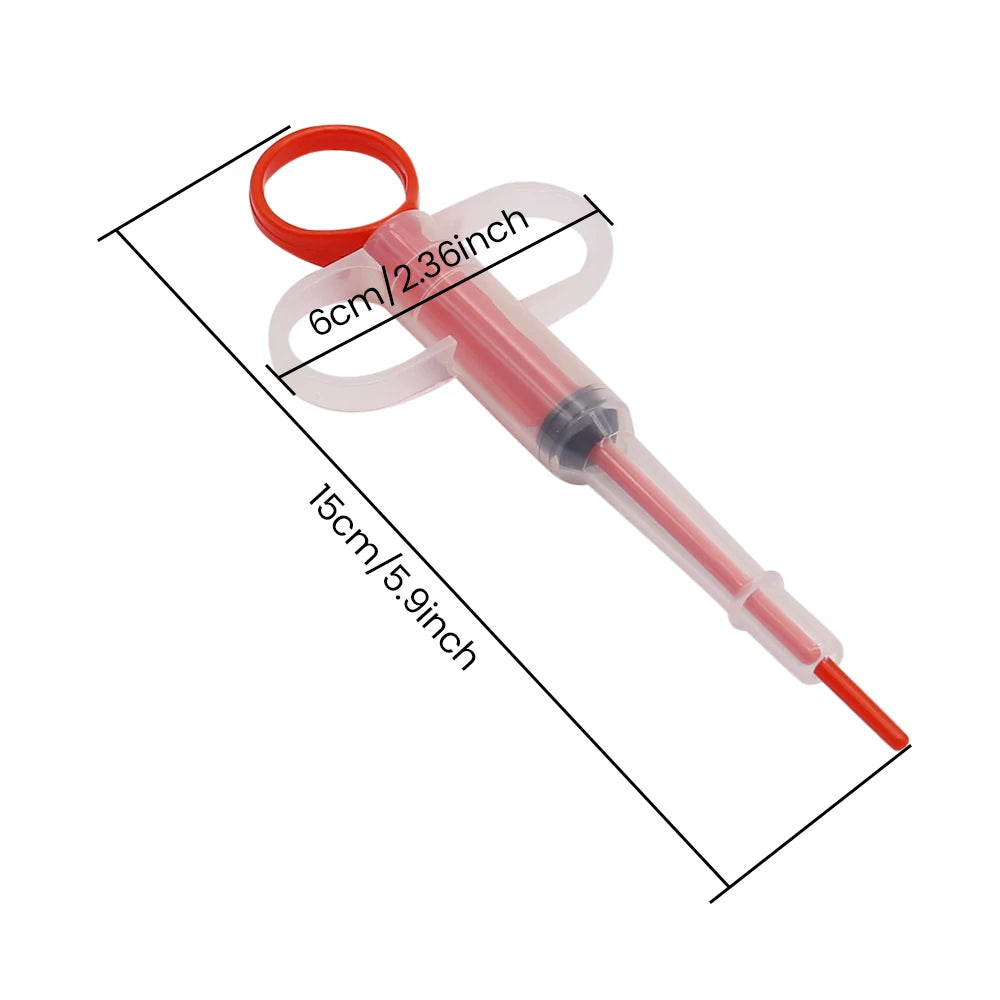 Pet Medicine Feeder Cat Tablet Syringe Feeder Soft Tip Dual Purpose Feeder Cat Pill Shooter Pet Pills Applicator Random Color Zpaxo