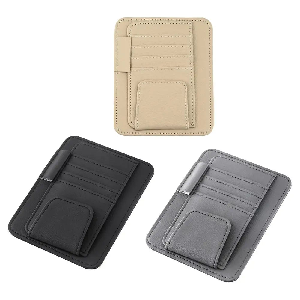 Car Sun Visor Organizer Multi-pocket Business Card Storage Management